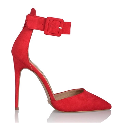 ROZALIA RED SUEDE