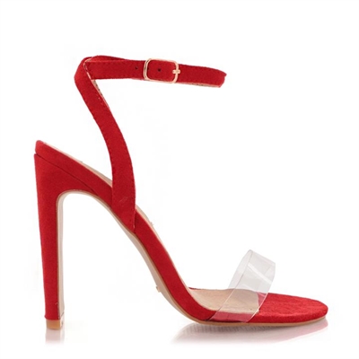 DELPHINE RED SUEDE