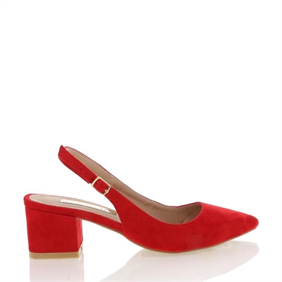 BROOKE RED SUEDE